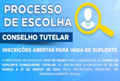 Inscrições para processo de escolha - Conselho Tutelar